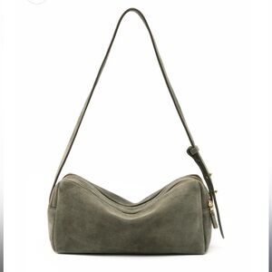 Elleme trousse suede khaki bag